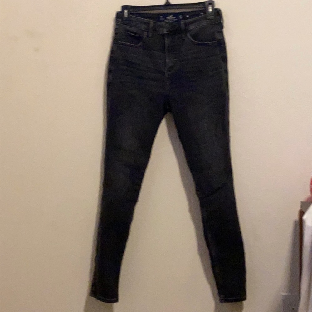 black white wash Hollister jeans